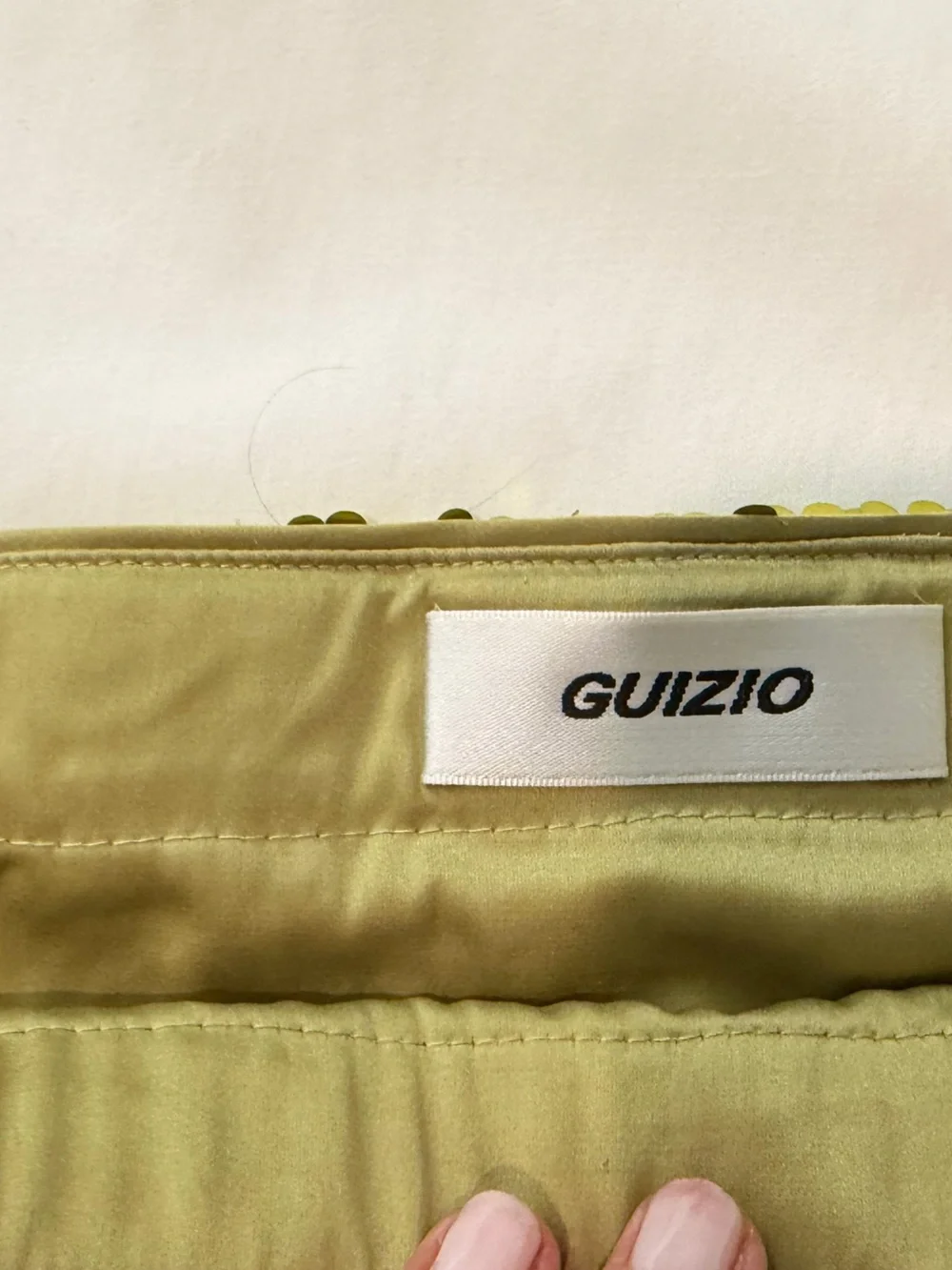 Danielle Guizio sparkling gold